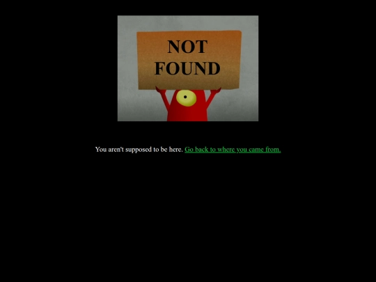 not_found screenshot