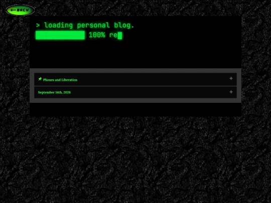 Blog/personal screenshot