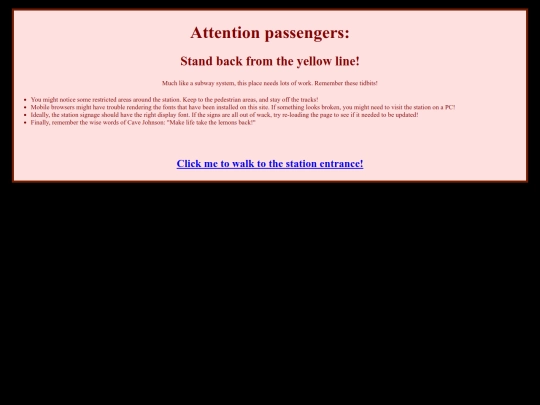 testingpage screenshot