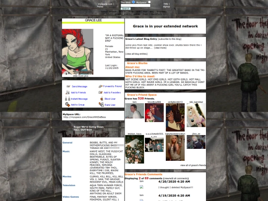 links/gracemyspace screenshot