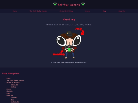 aboutme screenshot