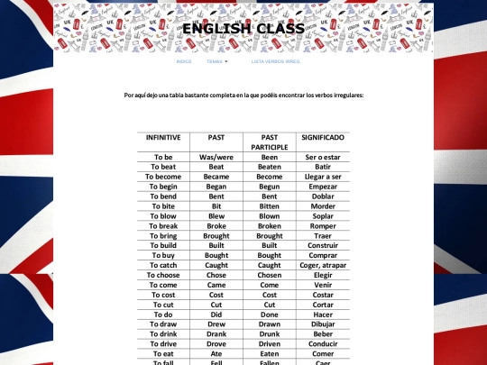 LISTA VERBOS IRREG. screenshot