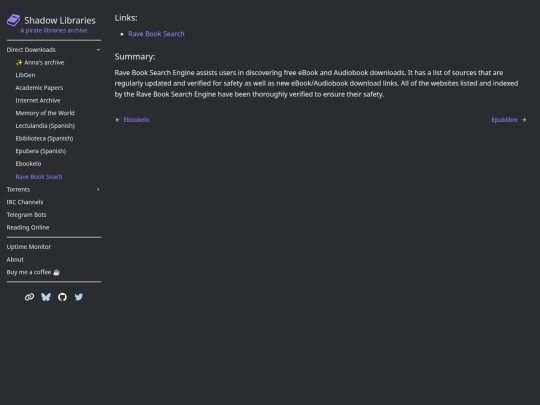 DirectDownloads/ravebook screenshot