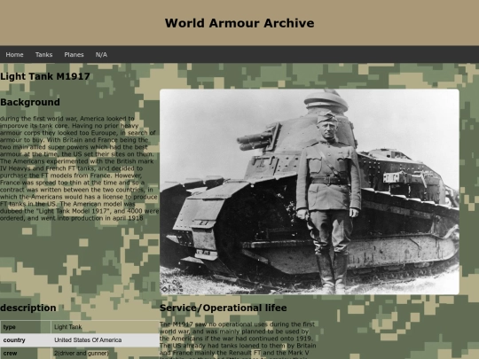tanks/USA/Light_Tank_M1917 screenshot