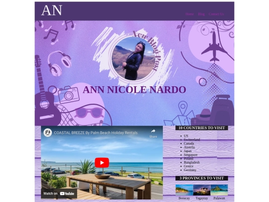 Blog screenshot