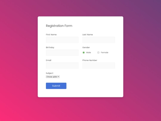 signup screenshot