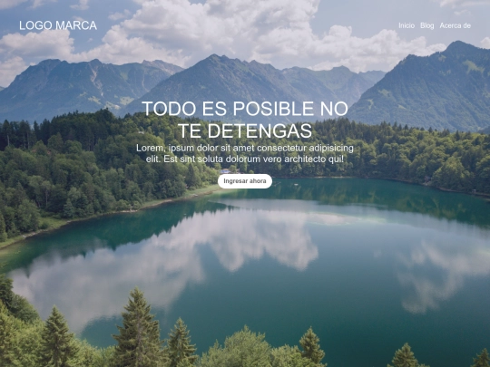 LandingPage screenshot