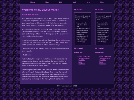 info screenshot