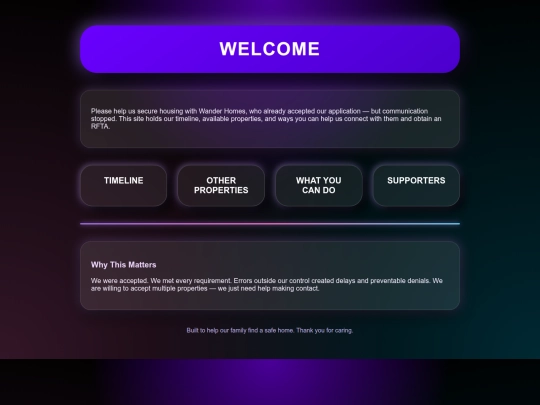 wanderhomes screenshot