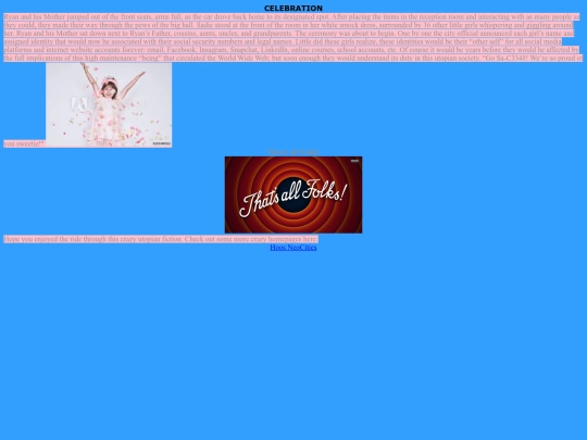 Celebration screenshot