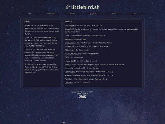 credits screenshot