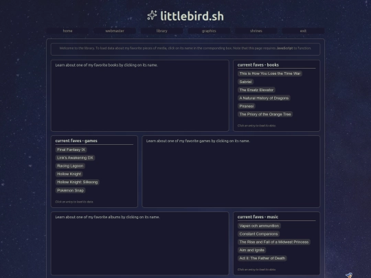 library screenshot