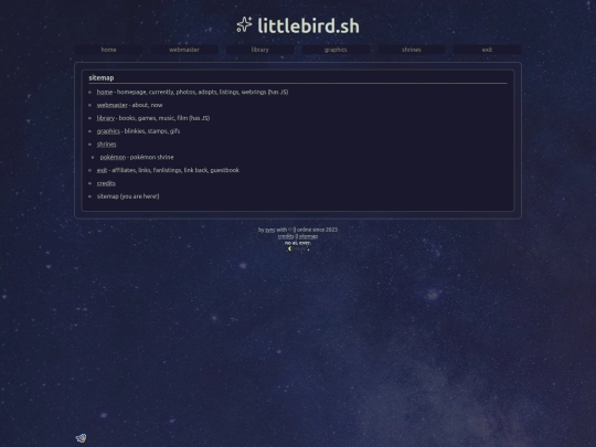 sitemap screenshot