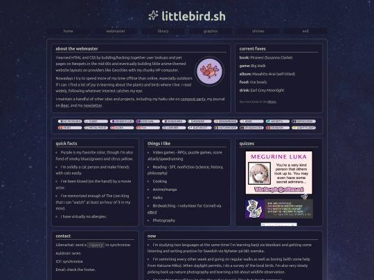 webmaster screenshot