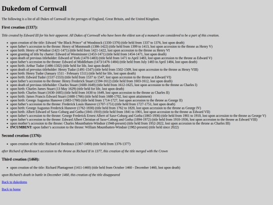 dukes-of-cornwall screenshot