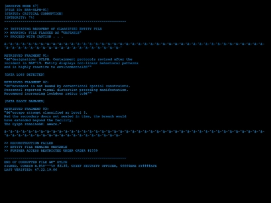 Errors/corrupted_sylph screenshot