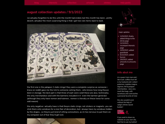 collectionaugust2023 screenshot
