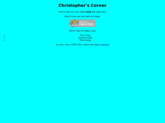 index screenshot