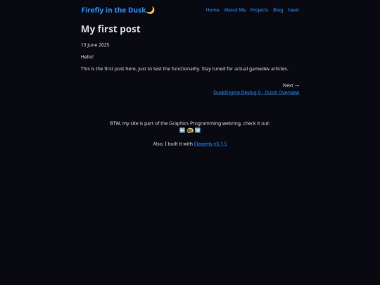 blog/helloworld screenshot