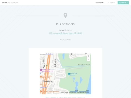 directions screenshot