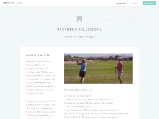 lessons screenshot