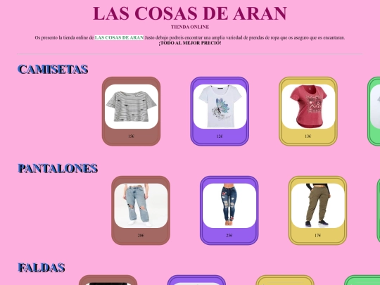 tienda online/tienda screenshot