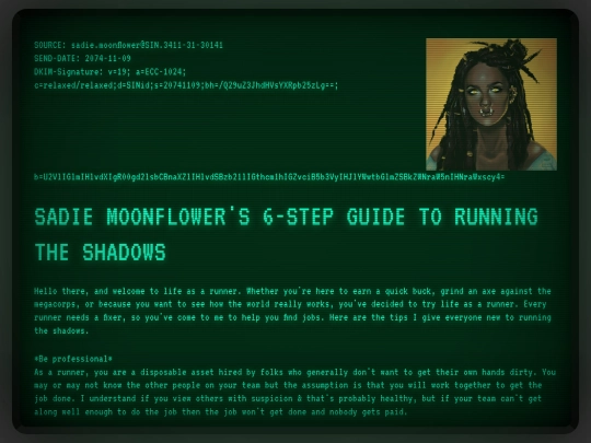 Sadie screenshot