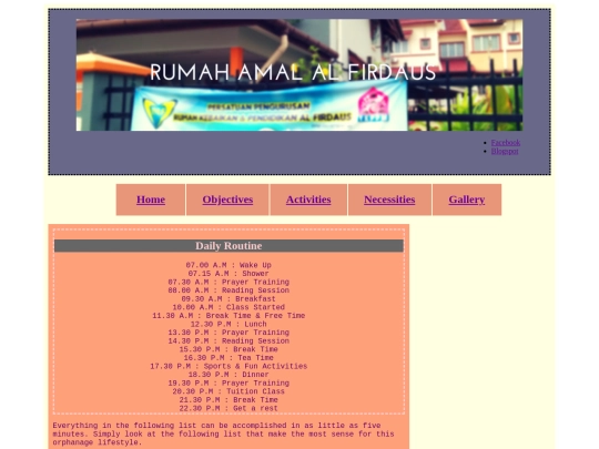 Activities screenshot