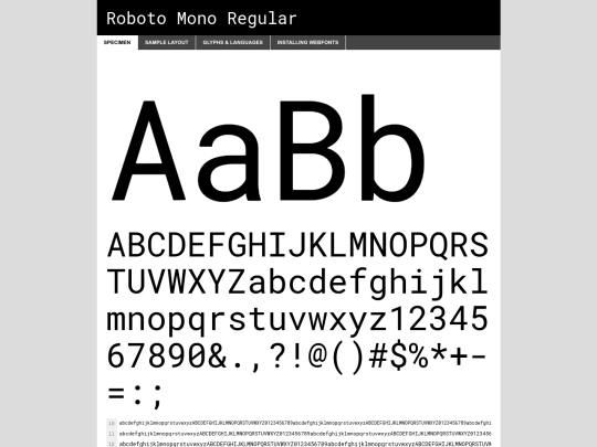 fonts/roboto mono kit/robotomono-variablefont_wght-demo screenshot