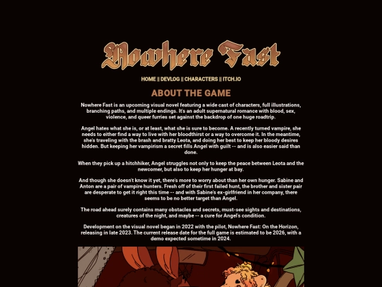 nowherefast/about screenshot