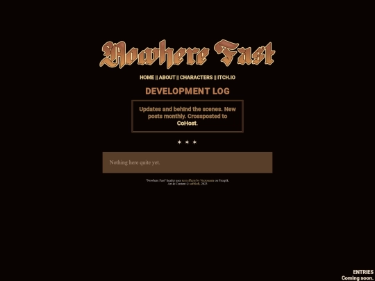nowherefast/blog screenshot