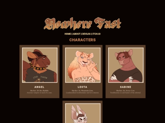 nowherefast/characters screenshot
