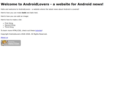 index screenshot
