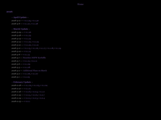 logs/changelog screenshot