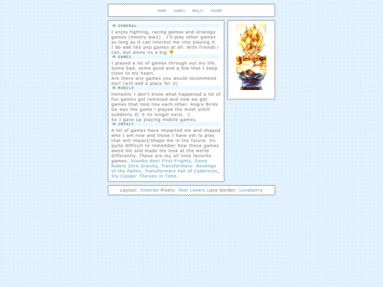 Games screenshot