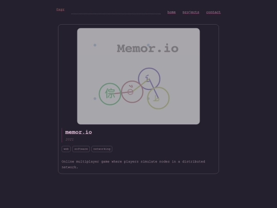 projects/memorio screenshot