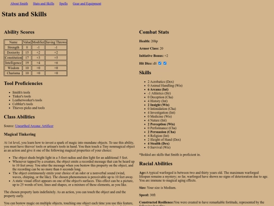 Stats screenshot