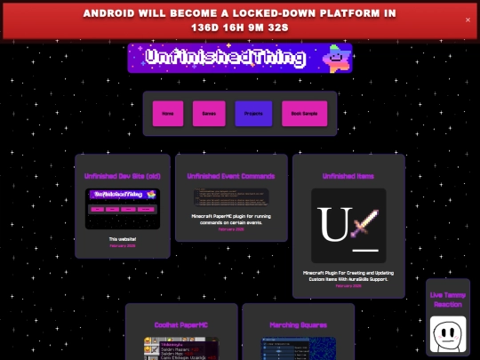 projects screenshot