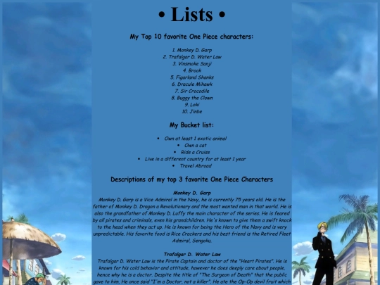 lists screenshot