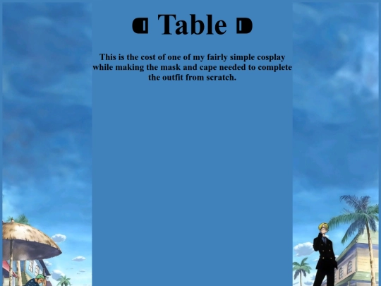 table screenshot