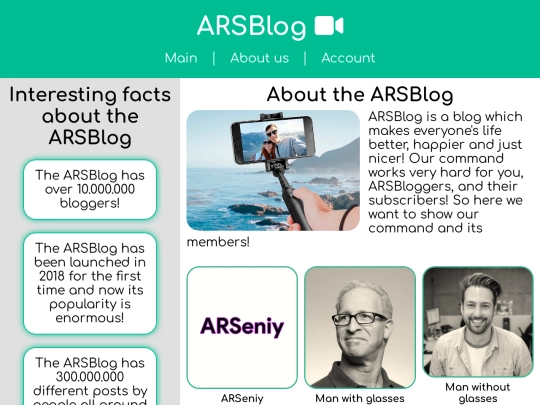 ARSBlog/about screenshot