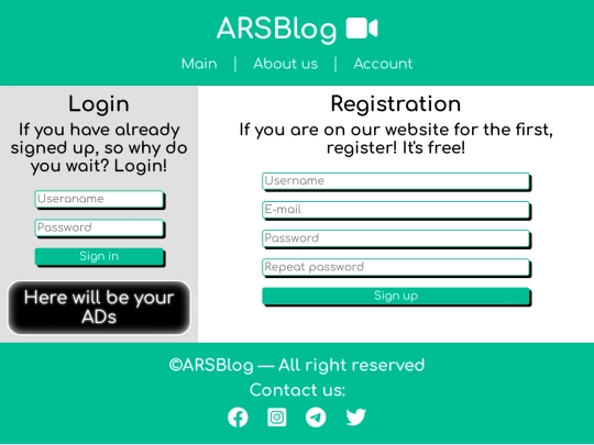 ARSBlog/account screenshot