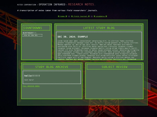academics screenshot