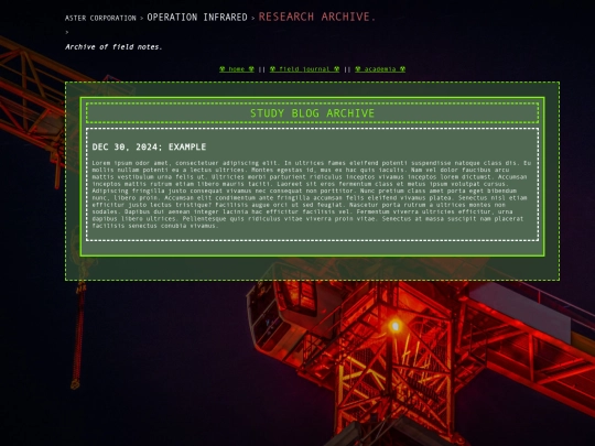 academics/studyarchive screenshot