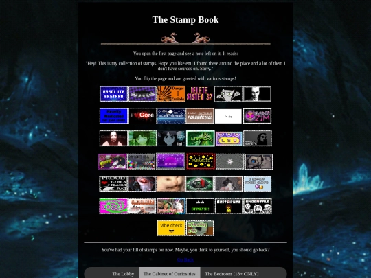 cabinetofcuriosities/stampbook screenshot