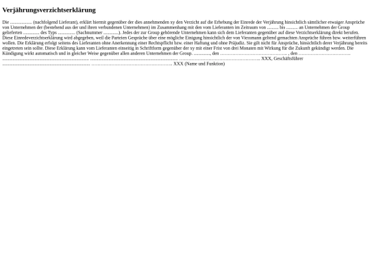 legal/templates/commercial/verjaehrungsverzicht screenshot