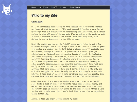 posts/10-15-2024-Intro-to-my-site screenshot