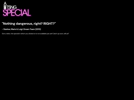 specials/unavailable screenshot