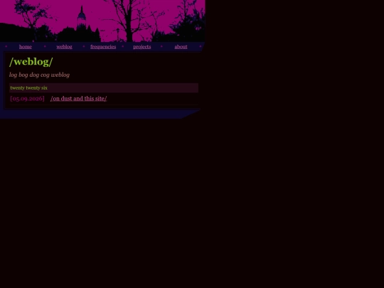 weblog screenshot