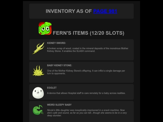 awfulhospital/inventory48 screenshot